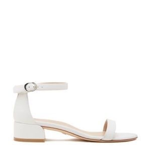 STUART WEITZMAN NUDISTJUNE WHITE SIZE 8